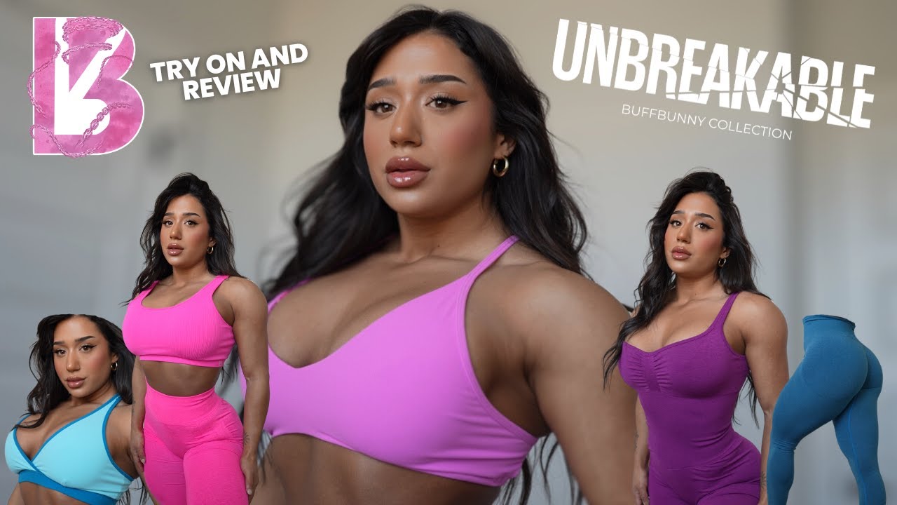 trying on and reacting to buff bunny UNBREAKABLE launch 🐰