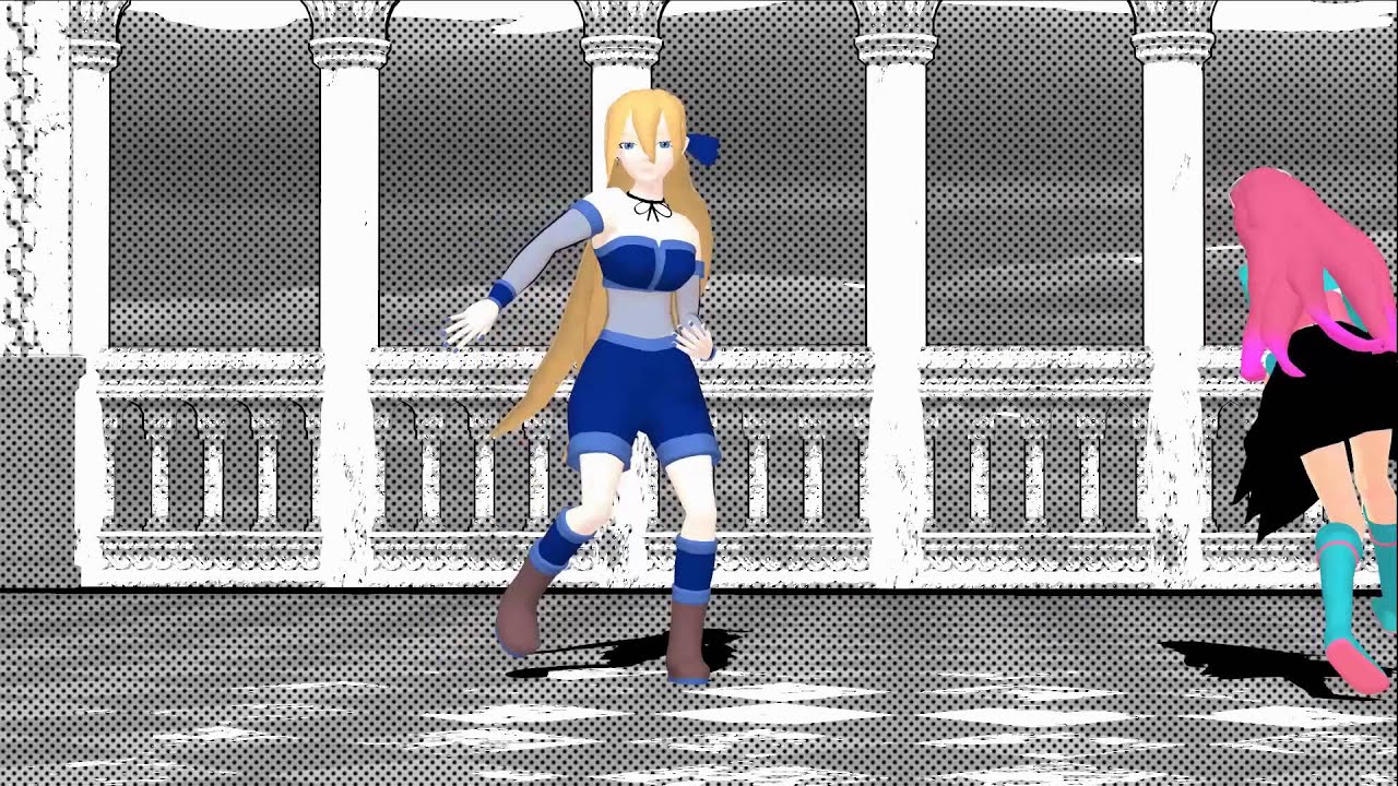 MMD Angelfish / エンゼルフィッシュ / Enzerufisshu {Aika and Caroline}