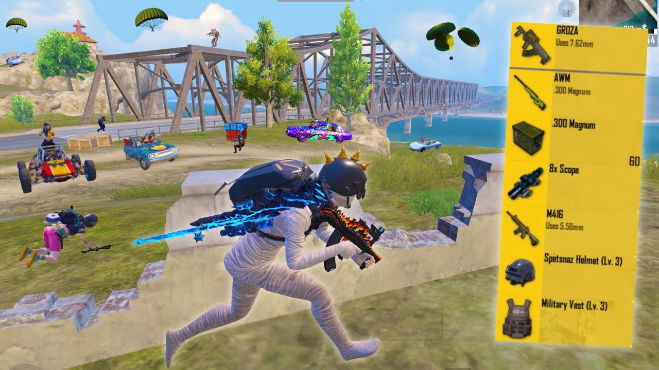 NEW BEST LOOT GAMEPLAY with GROZA + AWM😍 PUBG Mobile - BGMI