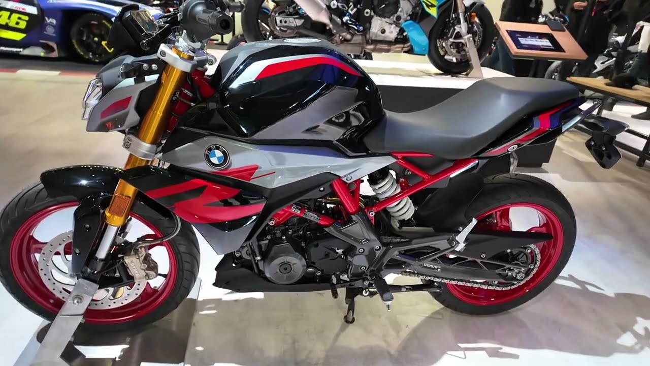 New 2025 BMW G310R motorcycle at EICMA show Italy