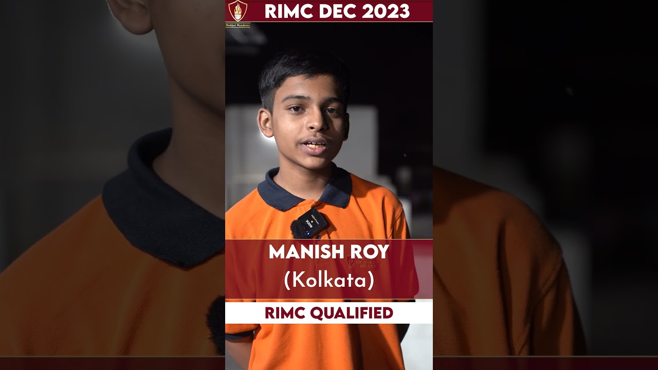 Manish Roy Qualified RIMC Dec 2023 Exam | RIMC Coaching Lucknow | RIMC Coaching Center