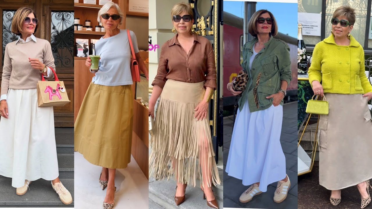 Natural Older Women OVER 50 60 70 |New Trends Fashion For Women |Spring/ Summer|Fall Fashion 2025