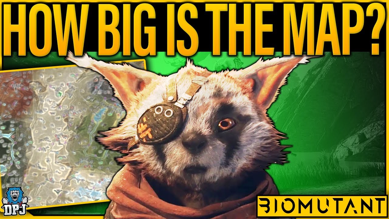 How Big Is BIOMUTANTS MAP? - Map Size Details - Comparison Vs Other Open World Game Maps - Biomutant
