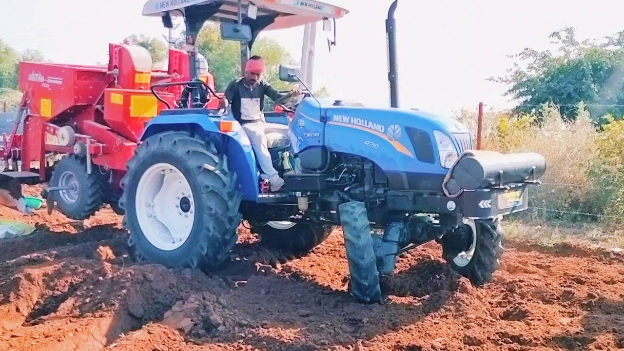 Shaktiman-Grimme Potato Planter with New Holland 4710-4WD