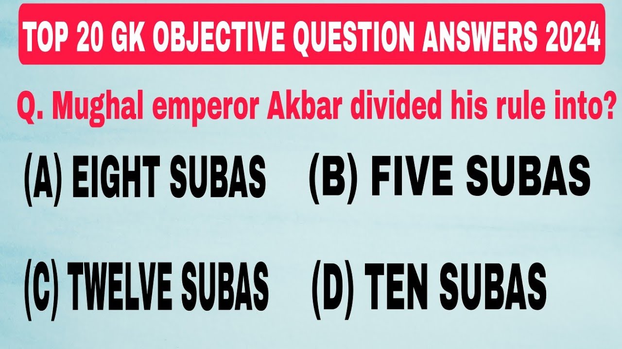 General knowle 20 most important Questions // important for all competitive exams // #history