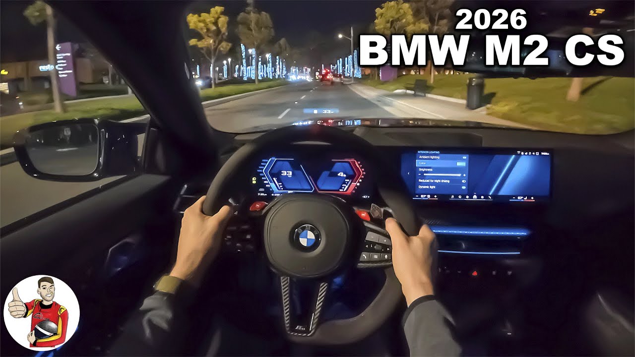 2026 BMW M2 CS POV Night Drive (3D Audio)(ASMR)