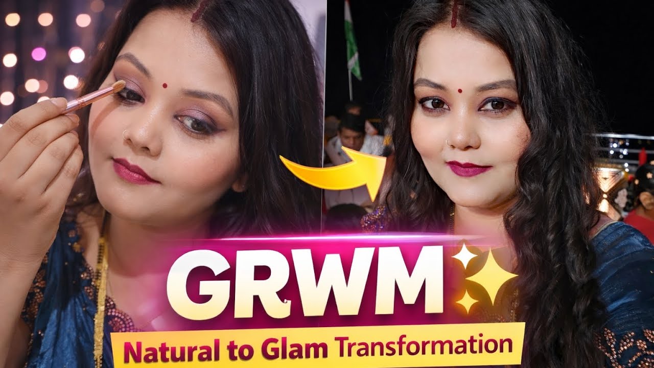 Get ready with me @MadhaviGlams #grwm #makeup #makeuptutorial #glamlook #partymakeup #viral #fyp 