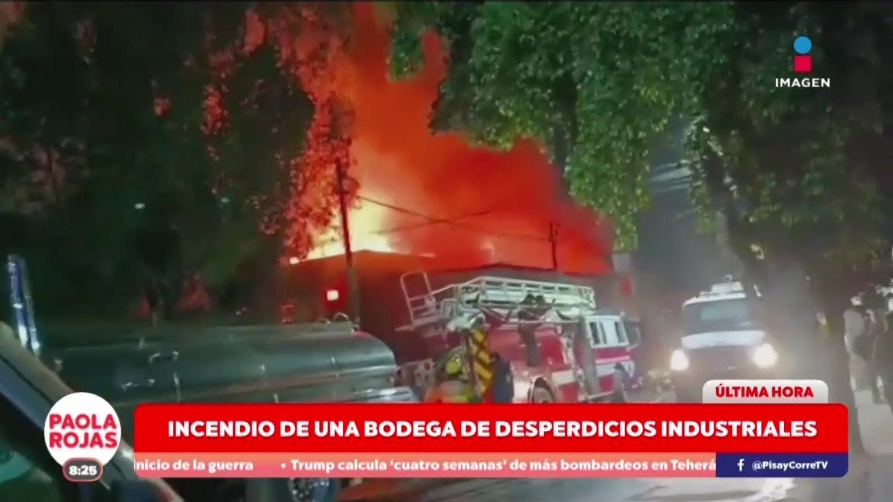 Incendio en bodega de desperdicios industriales moviliza a bomberos | DPC con Paola Rojas