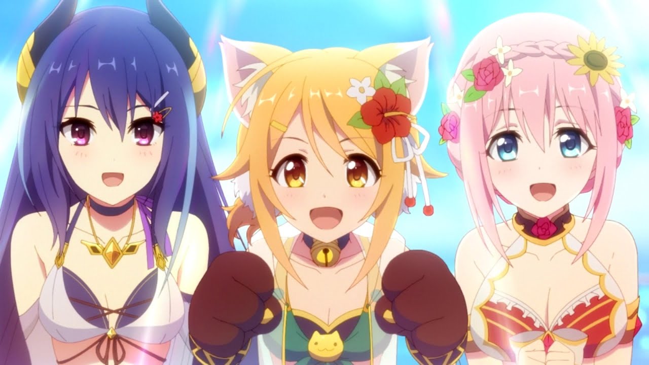 プリコネR「トゥインクルサマーゲーム　夏海にきらめく三つの想い　全話」 　ユイ 草野優衣 Yui（種田梨沙）　レイ 士条怜 Rei（早見沙織）　ヒヨリ 春咲ひより Hiyori（東山奈央）