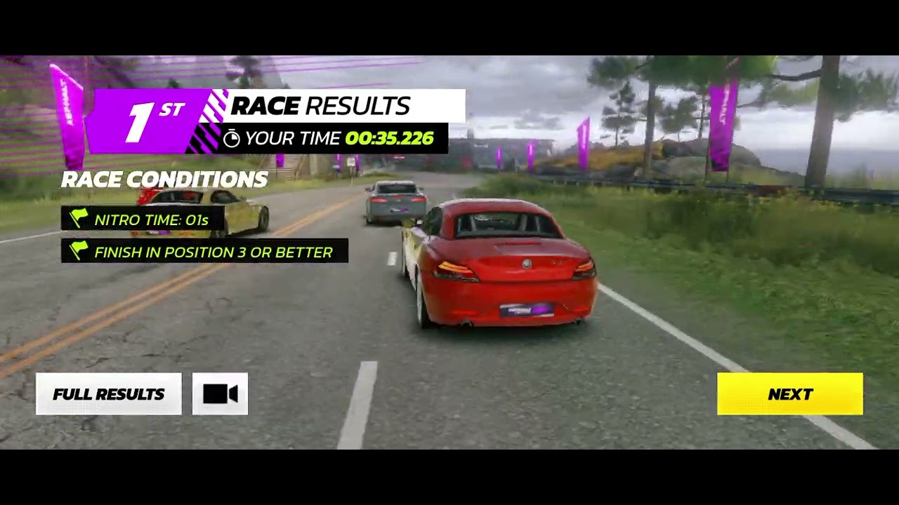 Asphalt game test on the Redmi 14C device or smartphone
