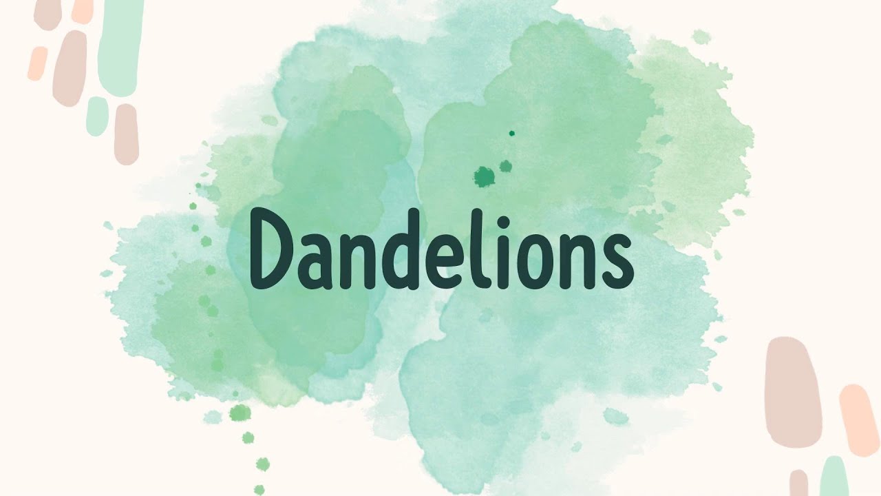 Dandelions (Lyrics) - Ruth B. \ Catchy Pop Chorus
