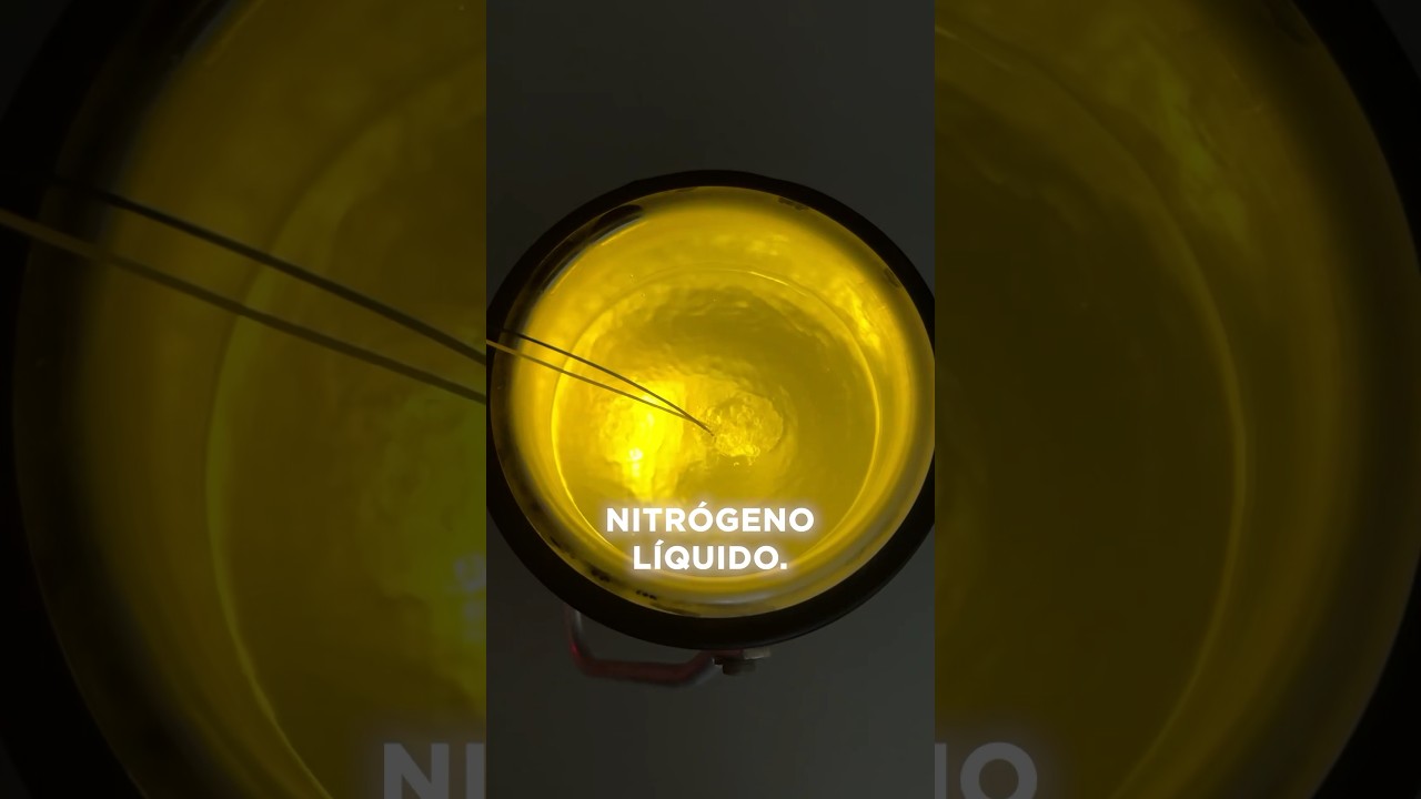Esto pasa si metes un LED en nitr&oacute;geno l&iacute;quido #ciencia #curiosidades #qu&iacute;mica