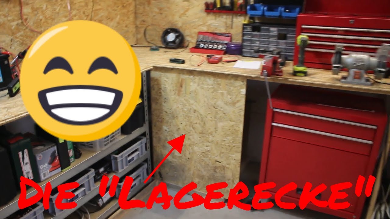Werkstattleben...Die Lagerecke verkleiden