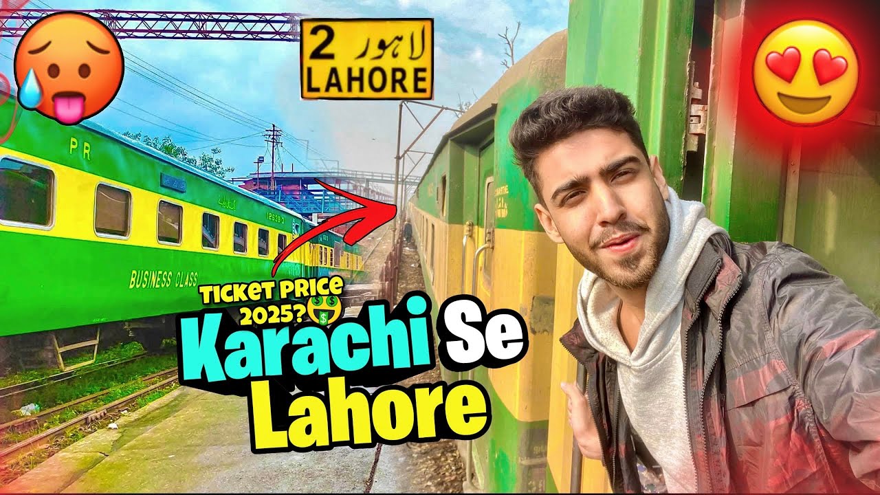 Karachi To Lahore 😍| By Train | Karakoram Express Ticket Price? | Kaif Vlogs
