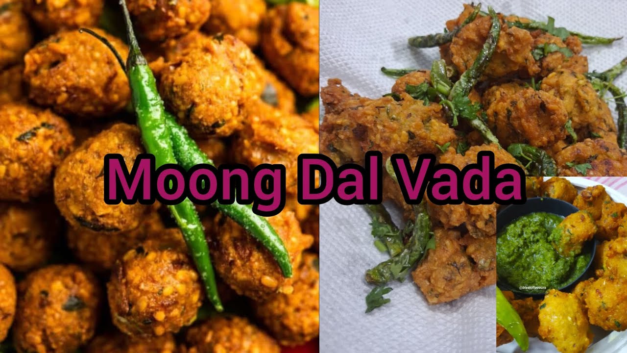 Moong Dal Vada Recipe/Ramzan Special Crispy Moong Dal Pakoda...