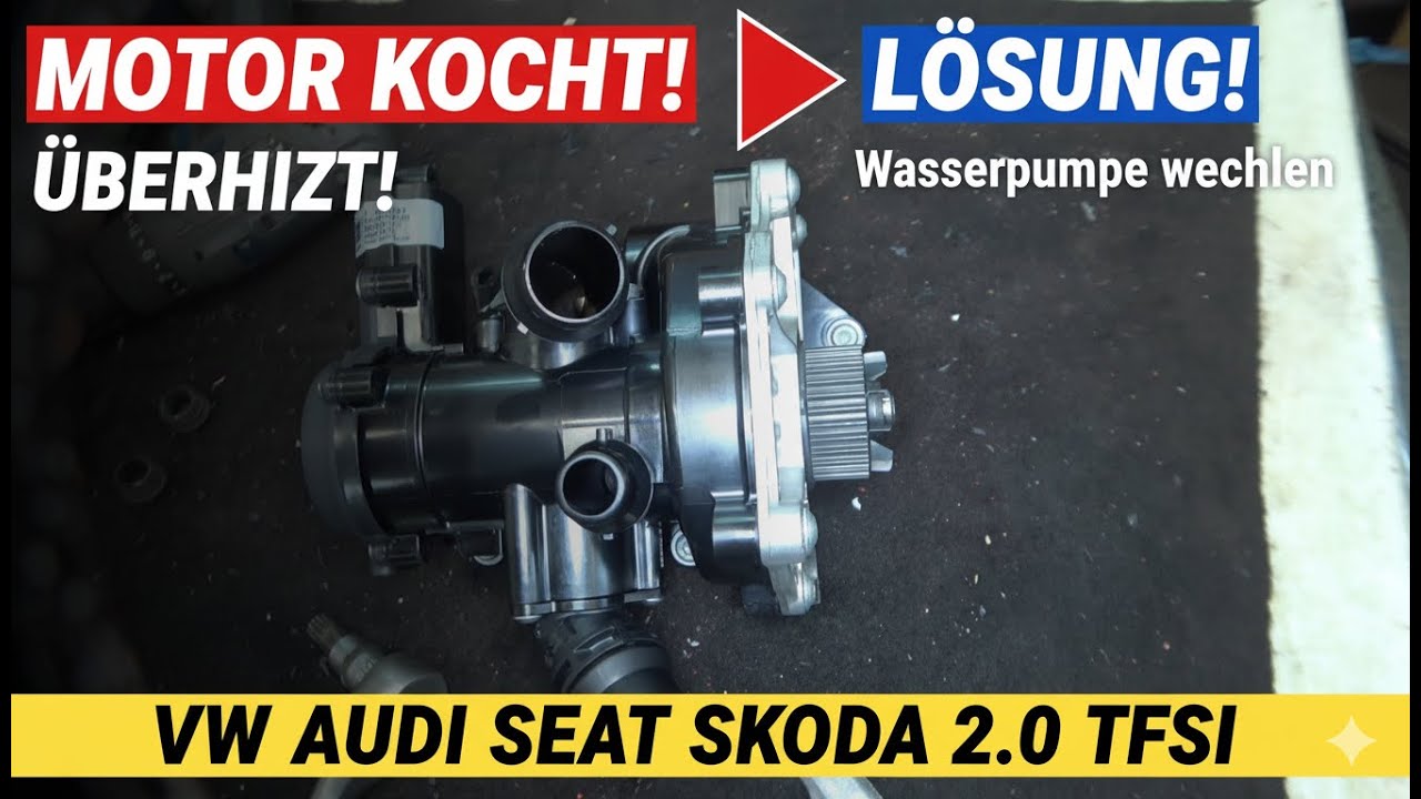 2.0 TFSI Wasserpumpe wechseln | Motor überhitzt? | Schritt-für-Schritt-Anleitung