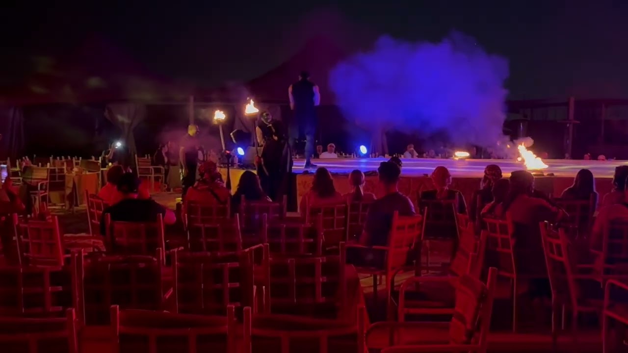 Fire dance at Dubai