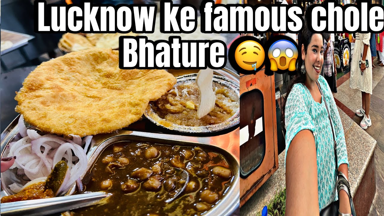 Lucknow ke famous Sardar ji ke chole bhature 😱😋