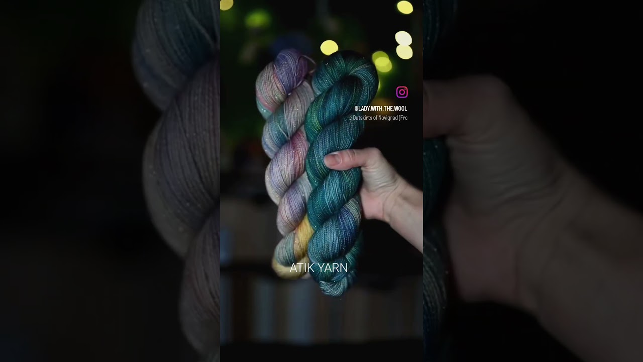 Atik yarn - handdyed Witcher inspired sparkly merino 