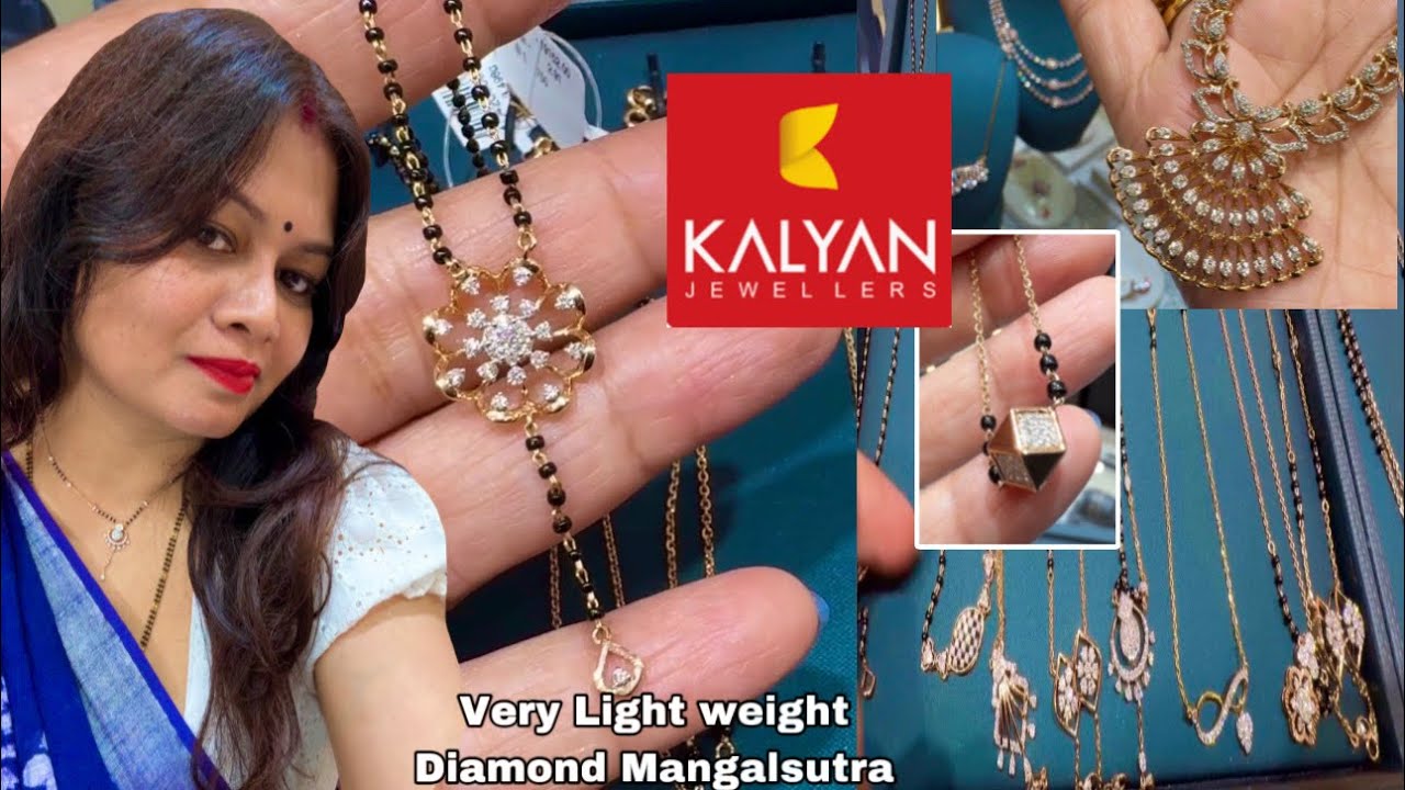 Unique Daily Wear Diamond Mangalsutra Designs with Price/Kalyan Jewellers/ Mangalsutra/Deeya