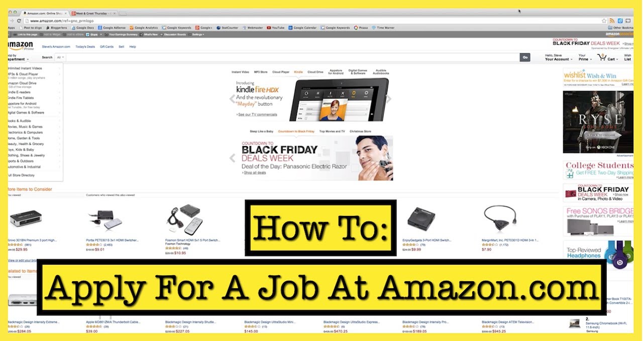 How To Apply For A Job At Amazon.com