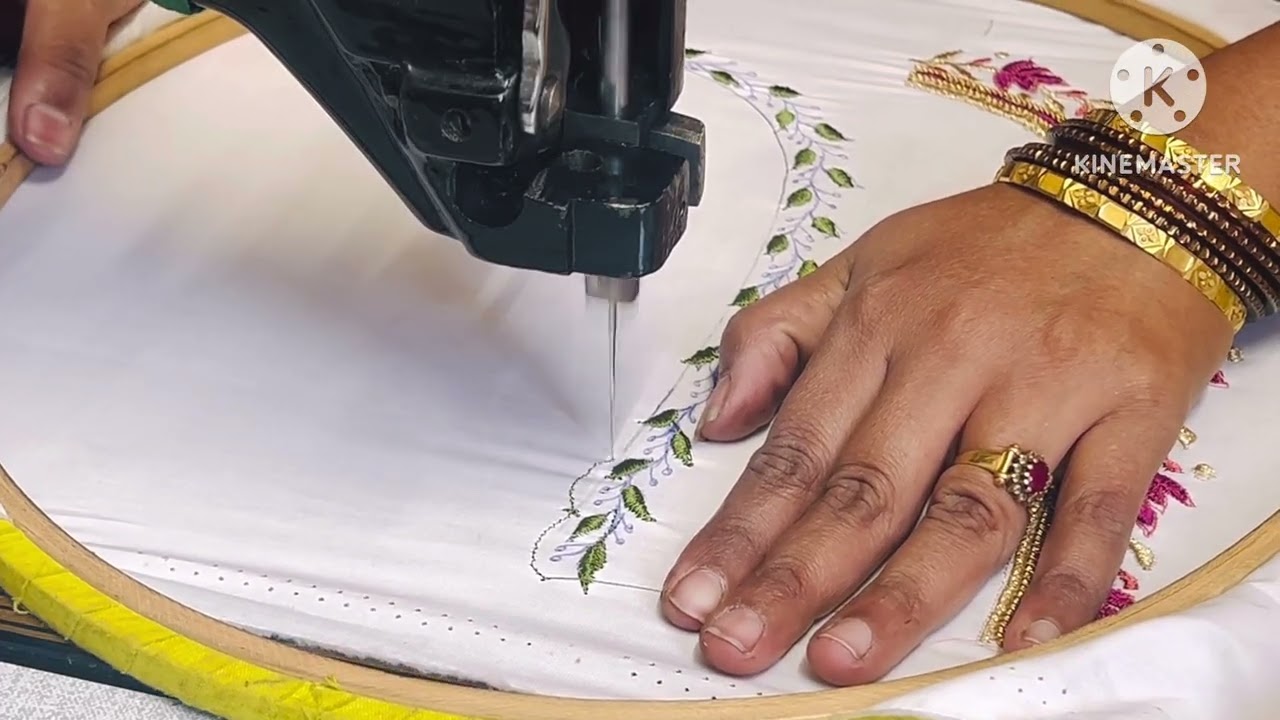 ಸ್ಕ್ಯಾಲ್ಪ್ ಎಂಬರೋಯಿಡ್ರಿ ಡಿಸೈನ್ 🧵Scallop￼ Embroidery Design #videos 