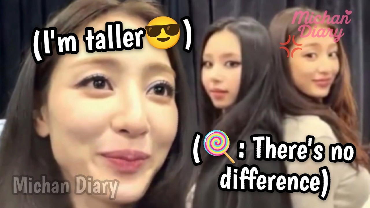 jihyo got annoyed when once said she was *almost* the same height as chaeyoung