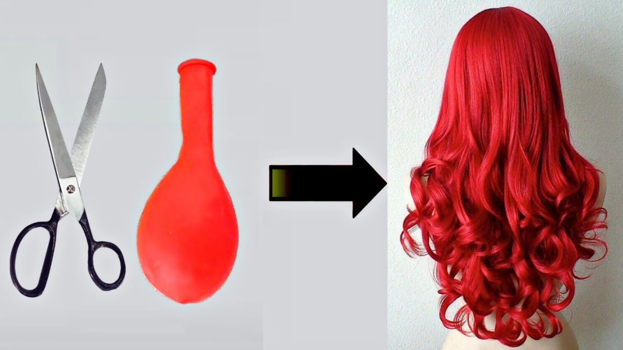 DIY Doll Wig Making From Balloon🎈 How To Make 🤔 Barbie 👗 Doll 👗 Do It Yourself 🧰 Artistic Dolls