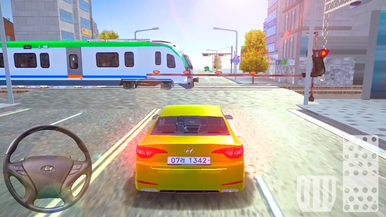 3D Driving Game - Yellow Hyundai Sonata Car Driver Simulator - Android Gameplay #2