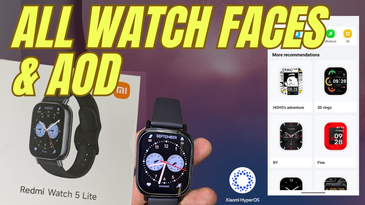 I EXPLORED Redmi Watch 5 Lite's 200 WATCH FACES and Always On Display!