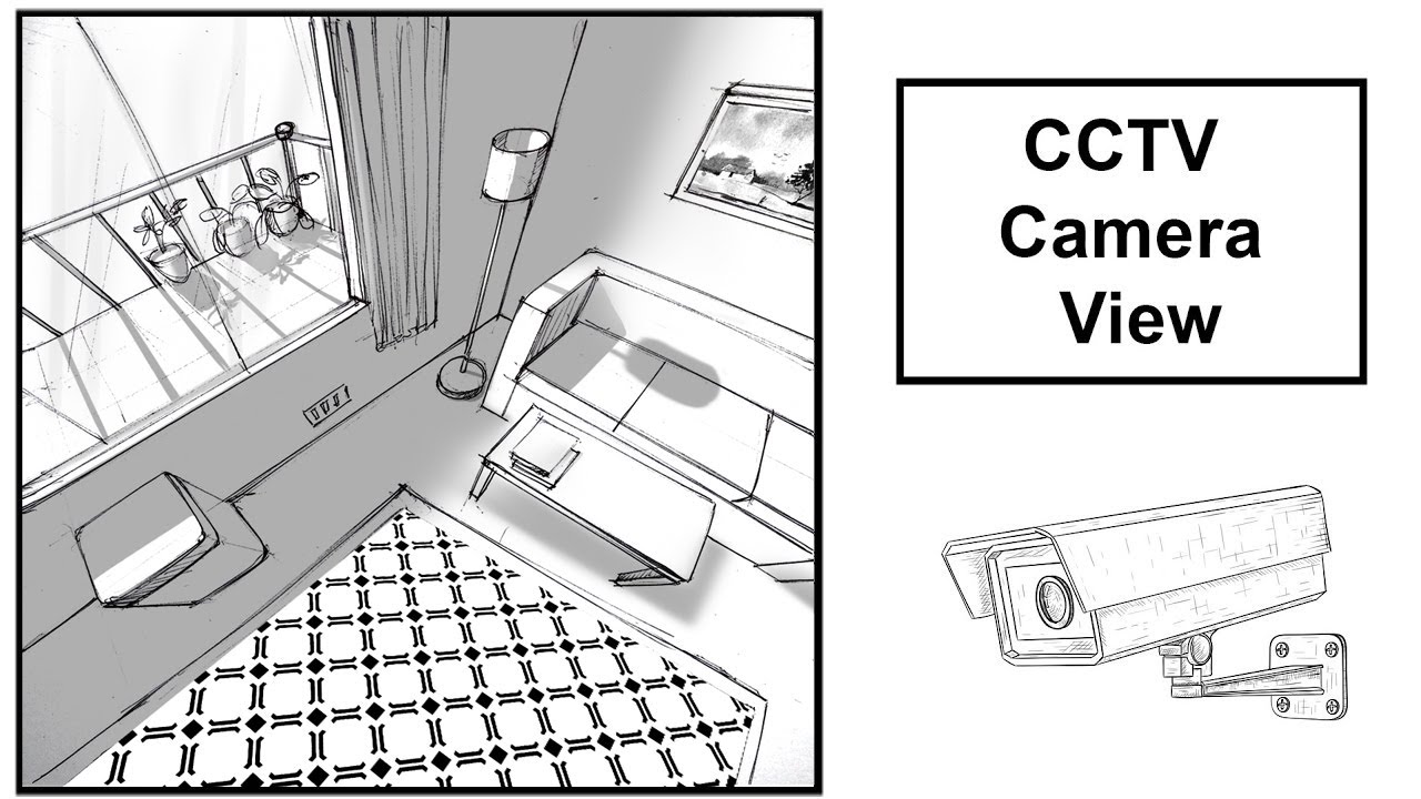 CCTV Camera View | 3 point perspective | Nift NID