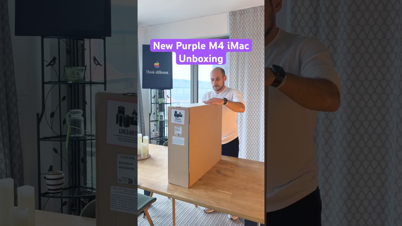 New Purple iMac M4 Unboxing!