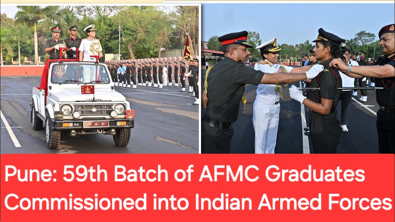 59th Batch of AFMC Graduates Commissioned into Indian Armed Forces