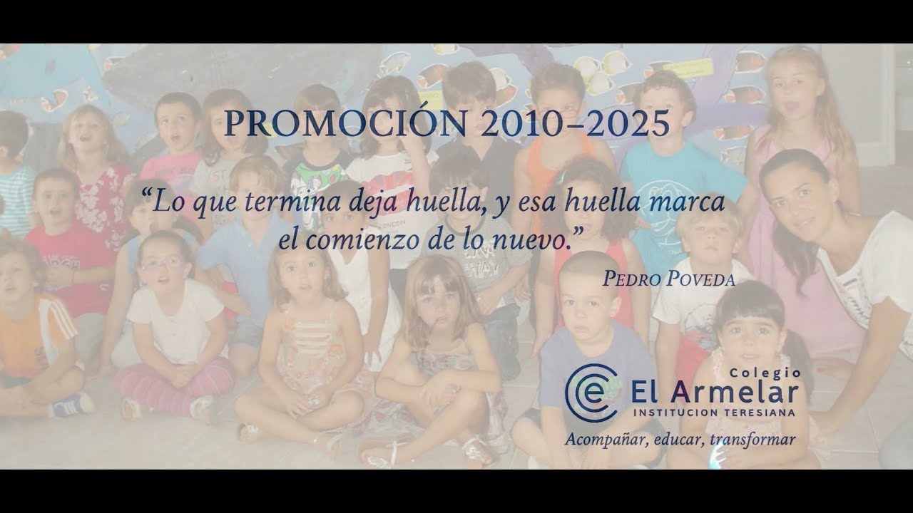 La promoción 2025 del Armelar cuando eran pequeñitos...