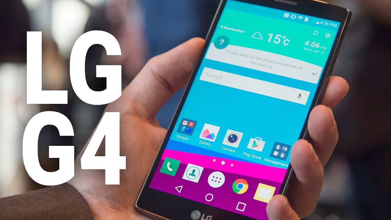 LG G4 hands-on video