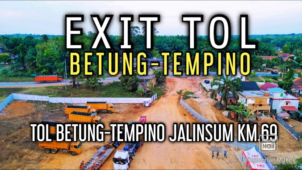 Exit Tol Betung Tempino di jalan lintas Sumatera km.69 Betung @adicandrachanel