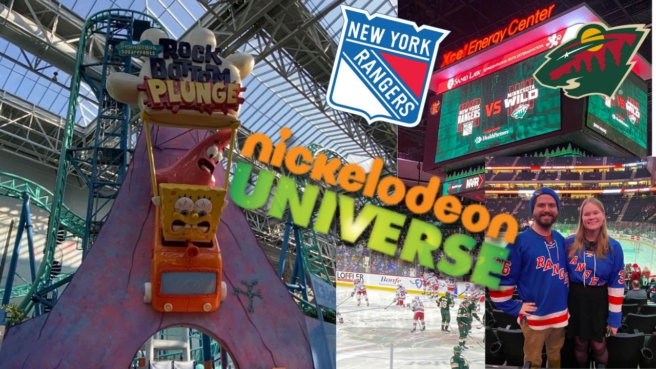 Park Vlog 3/13/25: MINNESOTA FUN!! My Girlfriend's First Coaster Rides + NHL Hockey!!