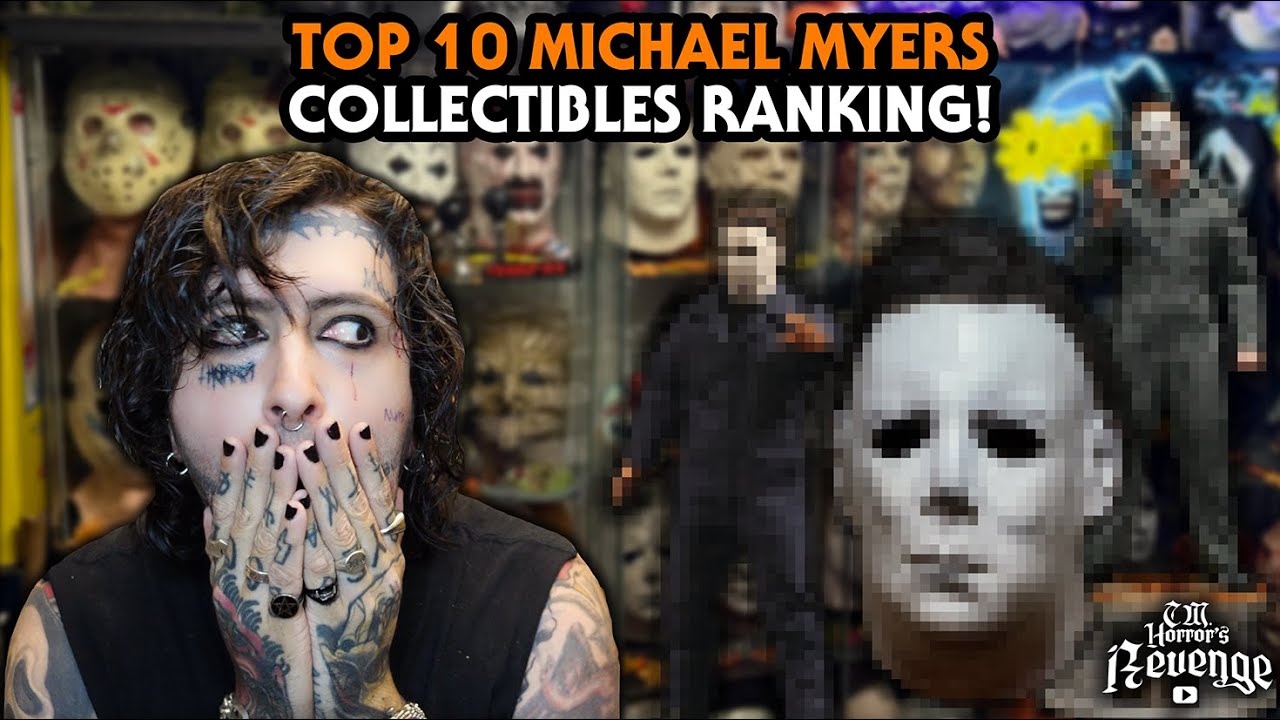 TOP 10 MICHAEL MYERS COLLECTIBLES IN MY HUGE HORROR COLLECTION!