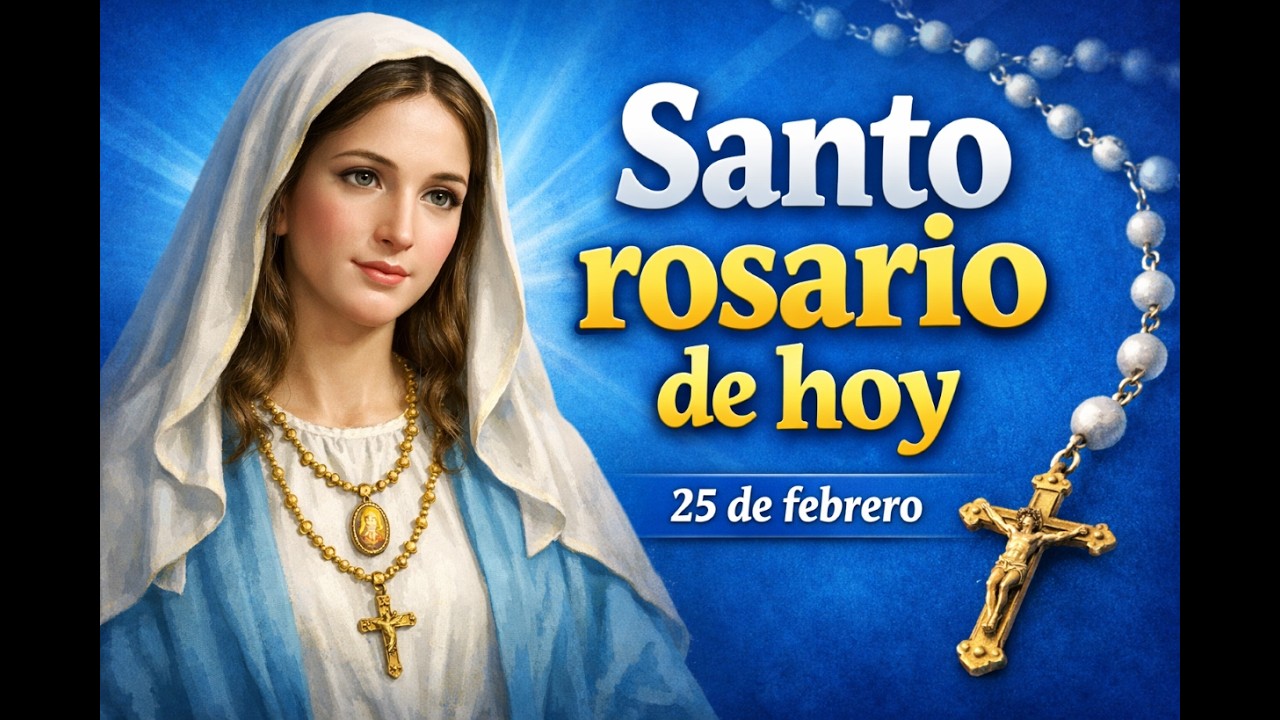 Santo Rosario de Hoy | Martes 25 de Febrero 2026 | Misterios Dolorosos 🕯️📿
