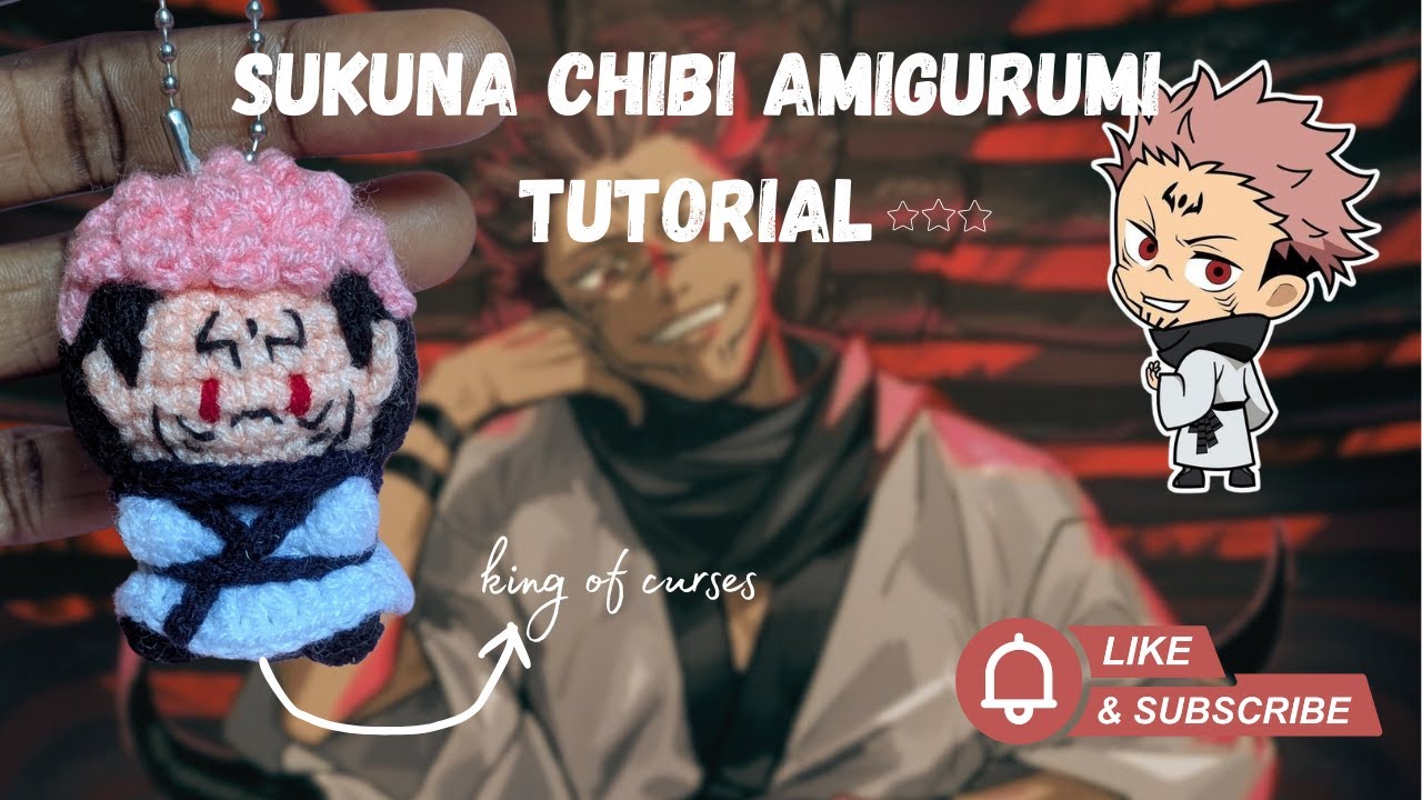 How to Crochet a Chibi Sukuna Amigurumi |King of Curses| from JJK| Free Tutorial