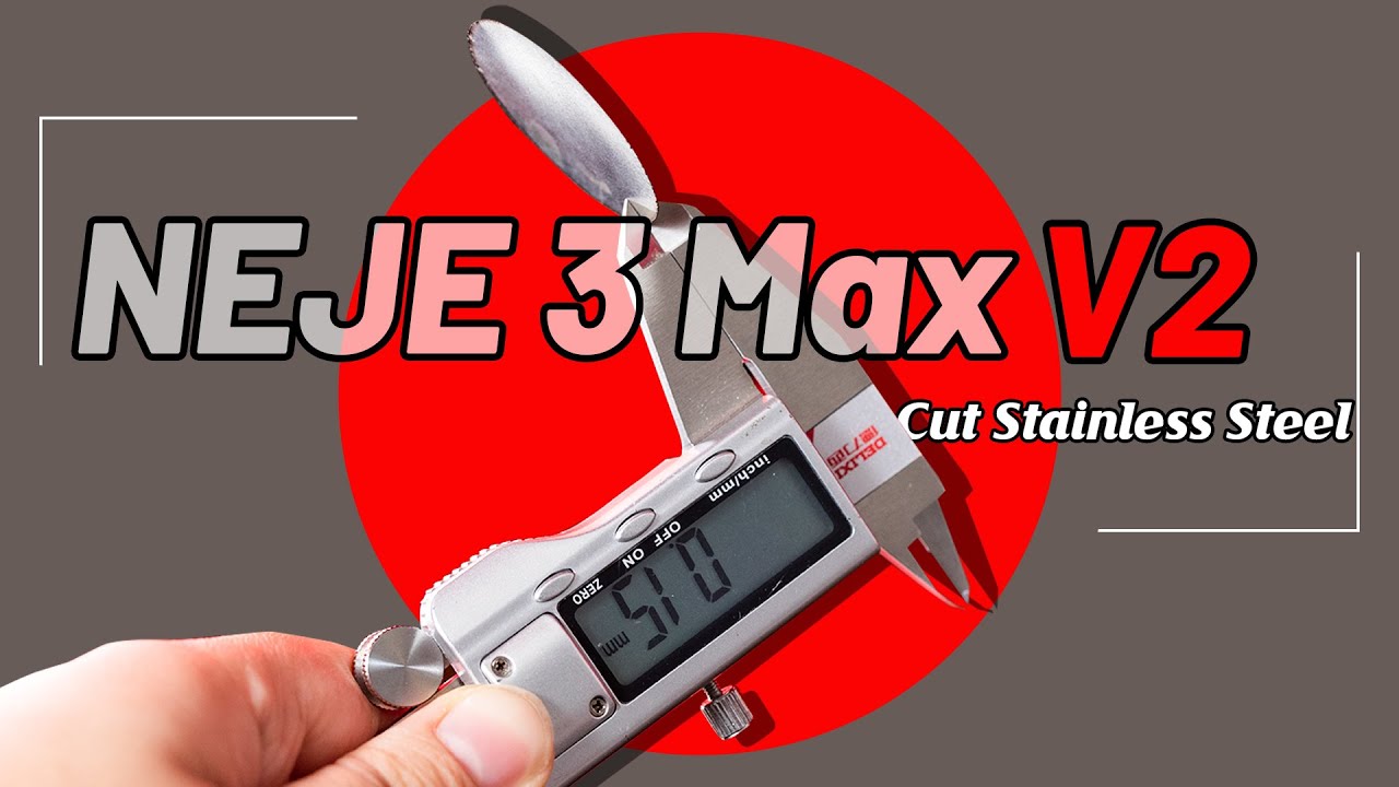 NEJE 3 Max V2 | Stainless Steel Cutting Test#laserengraving #diy #4k