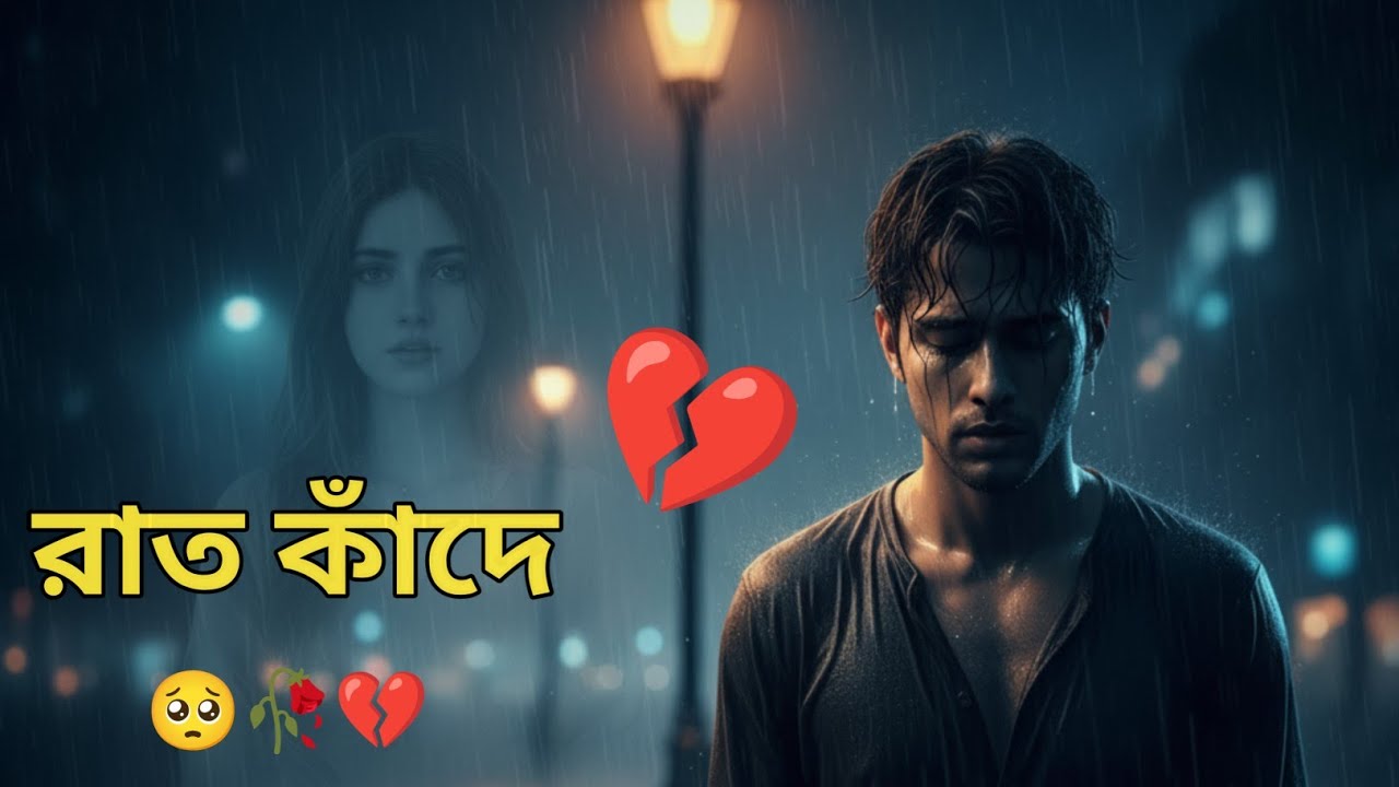 💔 রাত কাঁদে | Rat Kadey | New Bengali Sad Song 2025 | Heart Touching Viral Song | #song #sad #music 