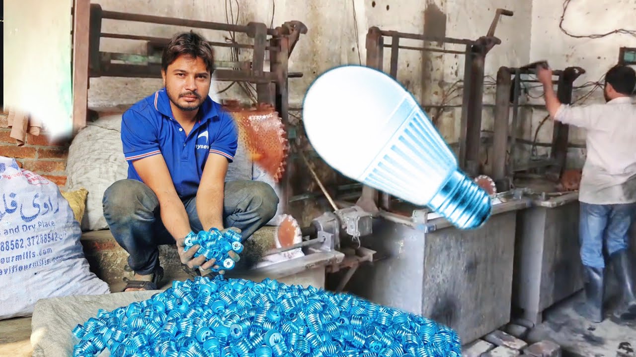 Mass Production of LED Blub Holder || How TO Make a LED Blub Holder in Pakistan ||@techmanufacturer