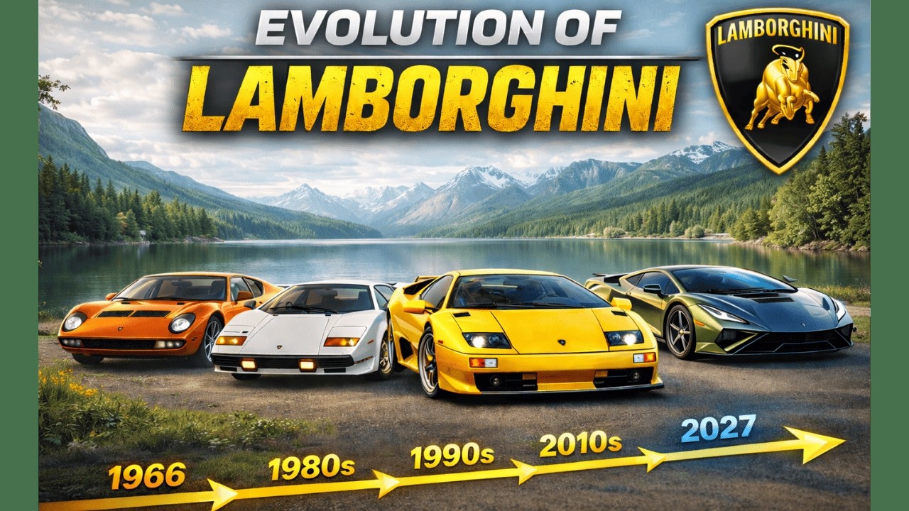 Lamborghini Supercar Evolution (1966-2027) | From Miura to Electric V12 Hypercar-Full Specifications