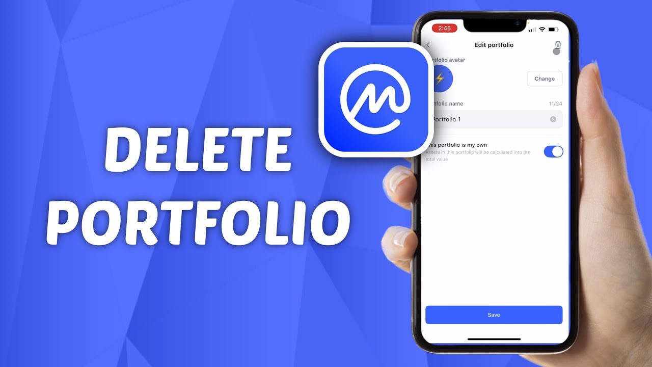 How to Delete Portfolio in CoinMarketCap