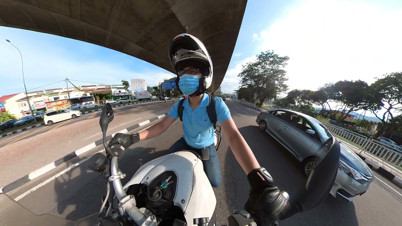 BMW F800GS morning commute (Insta360 ONE X2 HDR off)