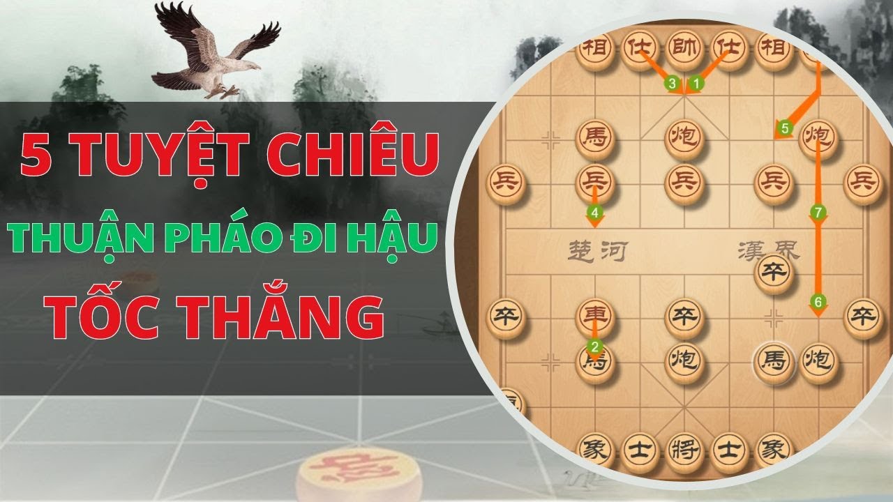 5 TUYỆT CHIÊU Thuận Pháo Hoành Xe Đi Hậu Phá Pháo Đầu TỐC THẮNG | Cờ Tướng Giang Hồ