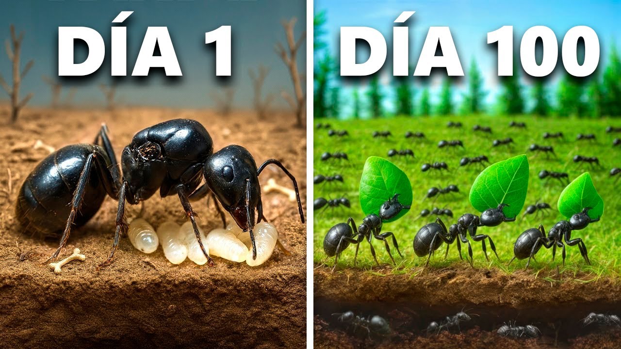 Simulando una Colonia de Hormigas Por 100 D&iacute;as