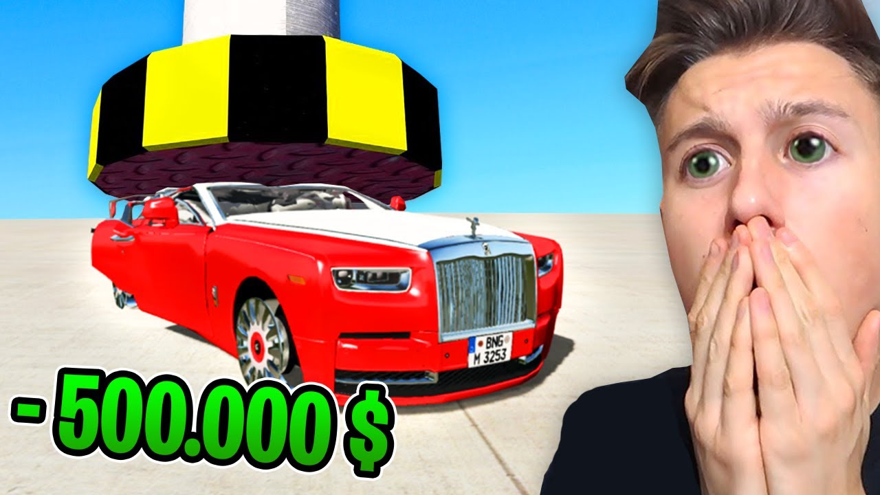 500.000€ Rolls Royce vs Hydraulik Presse! (Crash-Test Simulator)