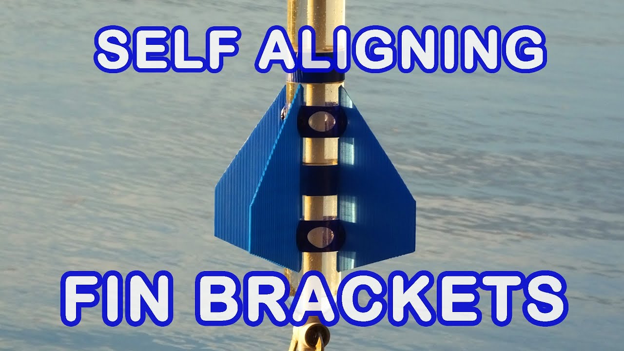 Water Rocket 3D Printed Fin Brackets
